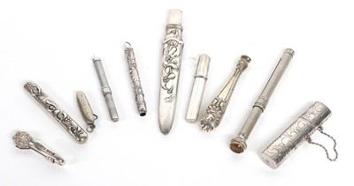 Lot 2154 - Assorted Silver and Plated Sewing and Other...