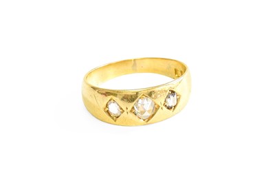 Lot 542 - A Victorian 18 Carat Gold Diamond Three Stone...