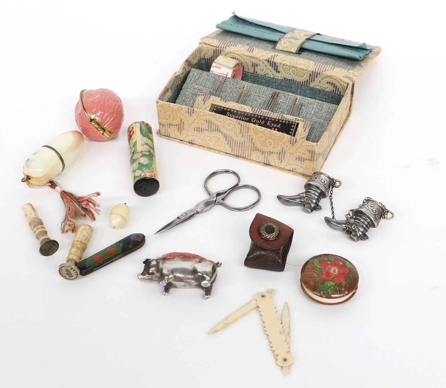 Lot 2160 - Assorted Sewing Accessories, comprising a John...