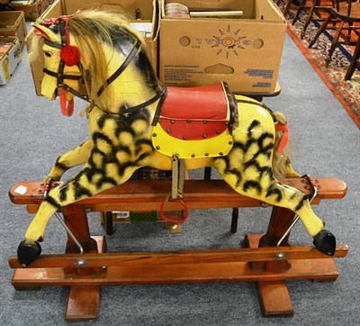 Lot 797 - A Leeway trestle base rocking horse