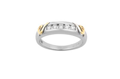 Lot 2168 - An 18 Carat Gold Diamond Five Stone Ring the...