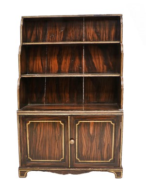 Lot 853 - A Regency Faux Coromandel, Painted and...