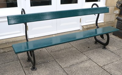 Lot 411 - A Victorian-Style Cast Iron Garden Bench, 20th...