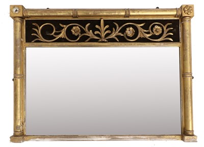 Lot 911 - A Regency Gilt and Gesso Overmantel Mirror,...