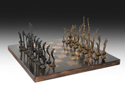 Lot 196 - Denis Chetboune (b.1955) French Chess set...
