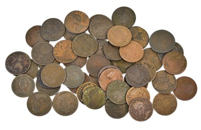 Lot 185 - 47x Mixed Farthings, comprising; Charles II...