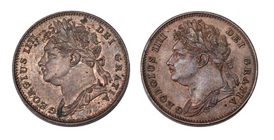 Lot 178 - 2x George IV Farthings, to include; 1822,...