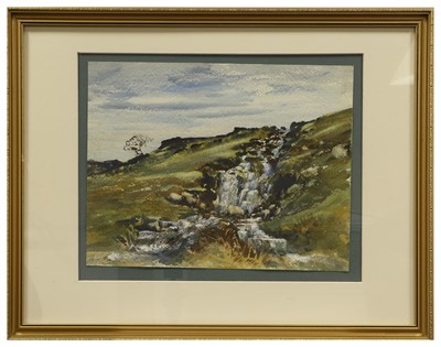 Lot 602 - Brian Irving (1931-2013) "Sheep by a waterfall...