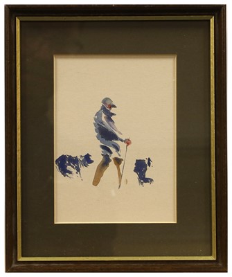 Lot 608 - Brian Irving (1931-2013) Windy day in the...