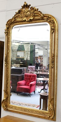 Lot 1290 - A Large Reproduction Gilt Framed Mirror, the...