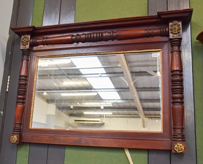 Lot 1355 - An Overmantel Mirror, with gilt slip and gilt...