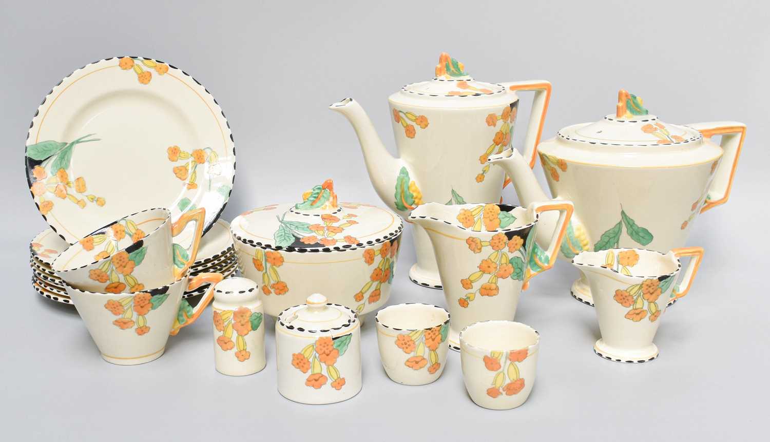 Breakfast Ware Lot 270 - Burleigh Ware Art Deco Breakfast Wares in