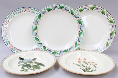 Lot 254 - Five 19th Century Wedgwood Creamware Plates, a...