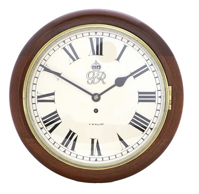 Lot 238 - A George VI Mahogany Wall Timepiece, signed...