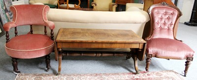 Lot 1136 - A Burr Walnut Veneered Modern Coffee Table;...