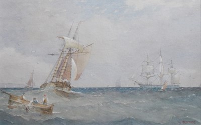 Lot 1123 - Henry Redmore (1820-1887) Shipping off the...