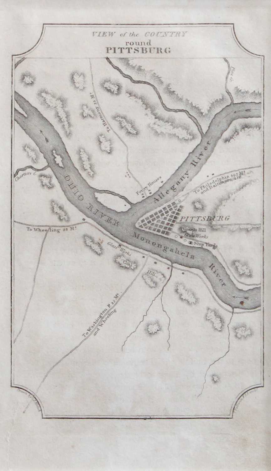 Lot 1094 - Decorative Maps and Prints, to include: two