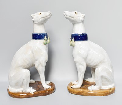 Lot 234 - A Pair of 20th Century Staffordshire Seated...