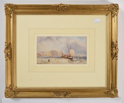 Lot 1027 - George Weatherill (1810-1890) Fishing boats...