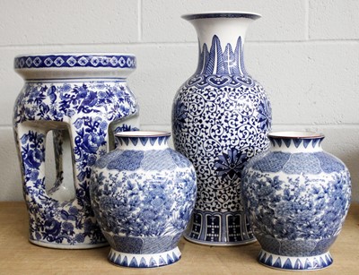 Lot 371 - 20th Century Oriental Blue and White Porcelain,...