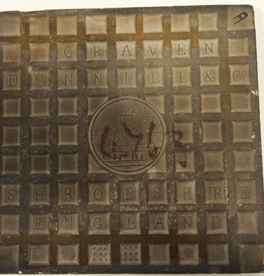 Lot 508 - Two Craven Dunnill & Co Ruby Lustre 6" Tiles,...