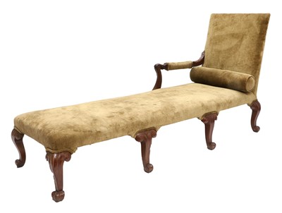 Lot 312 - A George II-Style Walnut-Framed Day Bed,...