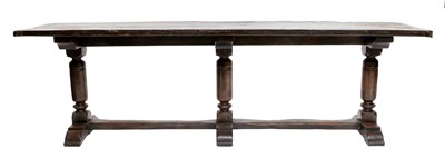 Lot 279 - A 17th Century-Style Oak Refectory Table, the...