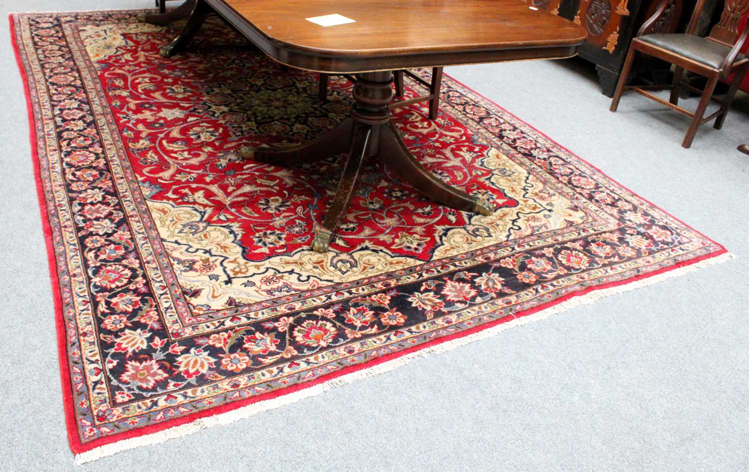 Lot 1216 - Tabriz Carpet, the raspberry field of vines