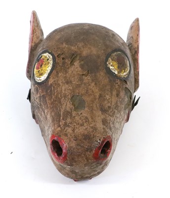 Lot 168 - A Punu Articulated Mask, with domed forehead,...