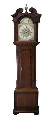 Lot 245 - A Good Oak Eight Day Longcase Clock with an...