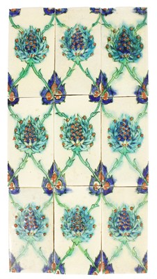 Lot 503 - A Pilkington's 6" by 3" Persian Nine Tile...