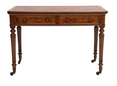 Lot 858 - A Victorian Burr Walnut Writing Table,...