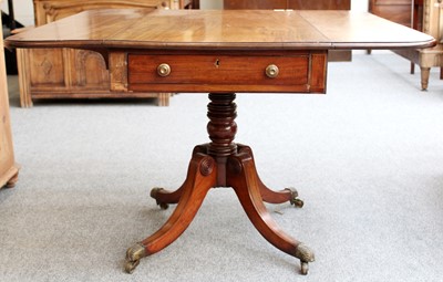 Lot 1431 - A 19th Century Mahogany Drop Leaf Pedestal...