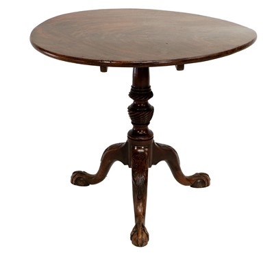 Lot 826 - A George III Mahogany Flip-Top Circular Tripod...