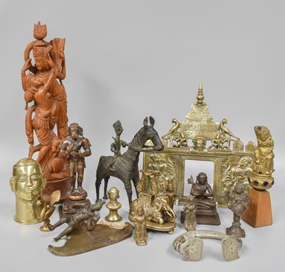 Lot 279 - Mainly Indian Bronze Devotional Items, 18th...