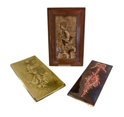 Lot 514 - A Minton's China Works Tile, moulded with a...