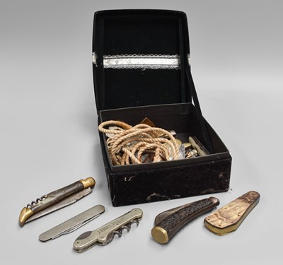 Lot 364 - A Box of Assorted Pocket Knives, Pen Knives...