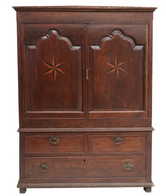 Lot 1502 - An Early 18th Century Joined Oak Cupboard, the...