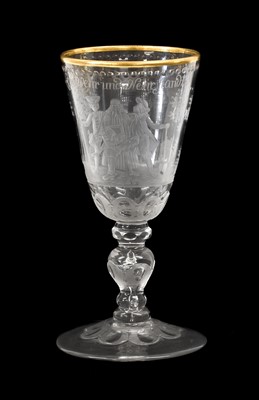 Lot 3 - A Potsdam Wine Glass, attributed to Elias...