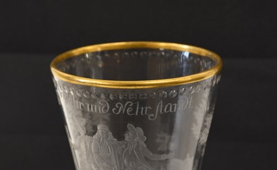 Lot 3 - A Potsdam Wine Glass, attributed to Elias...