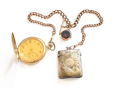 Lot 118 - A 14 Carat Gold Full Hunter Pocket Watch, with...