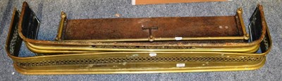 Lot 844 - Three brass fenders