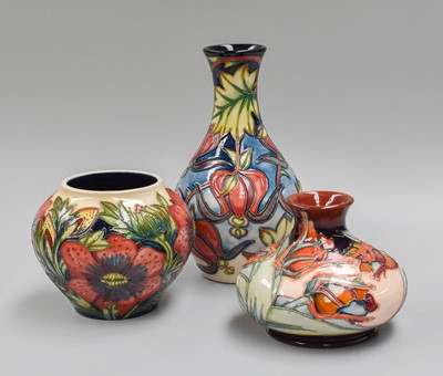 Lot 310 - A Modern Moorcroft Vase, in the Pheasant Eye...