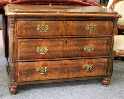 Lot 1109 - A Victorian Three Height Chest of Drawers,...