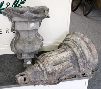 Lot 1122 - Two 19th Century Lead Rainwater Hoppers