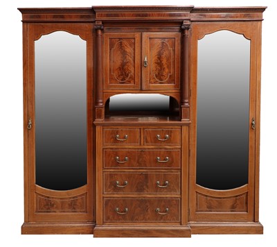 Lot 857 - A Victorian Mahogany, Inlaid and Parquetry...