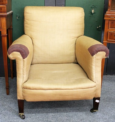 Lot 1144 - An Edwardian Mahogany Framed Armchair, with...