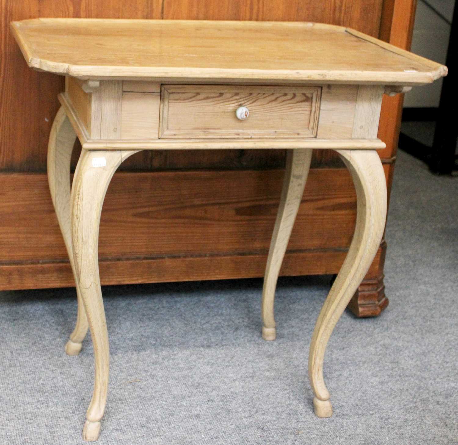 Lot 1175 A Victorian Pine Side Table, with shaped