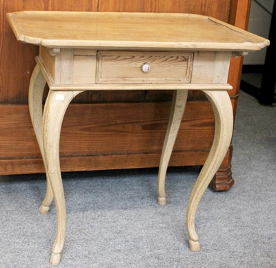 Lot 1175 - A Victorian Pine Side Table, with shaped...