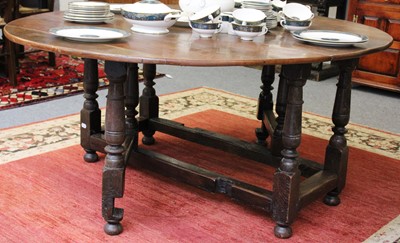 Lot 1158 - A 19th century Oak Gateleg Table, 175cm by...